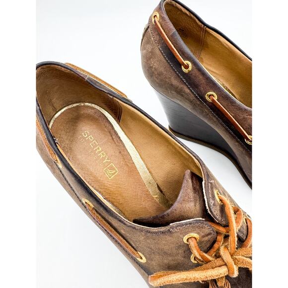 Sperry Topsider Wedge Size 9 - Picture 3 of 8